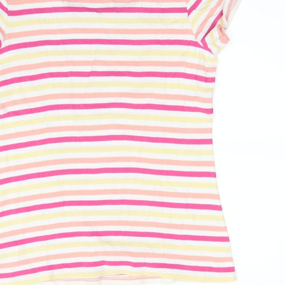 BandolinoBlu Womens Multicoloured Striped  Basic T-Shirt Size M