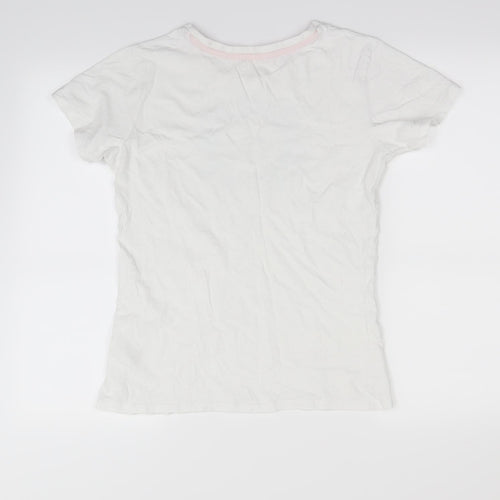 Salt Rock Womens White   Basic T-Shirt Size 12