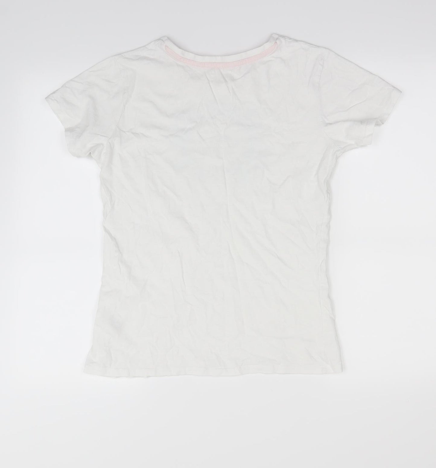 Salt Rock Womens White   Basic T-Shirt Size 12