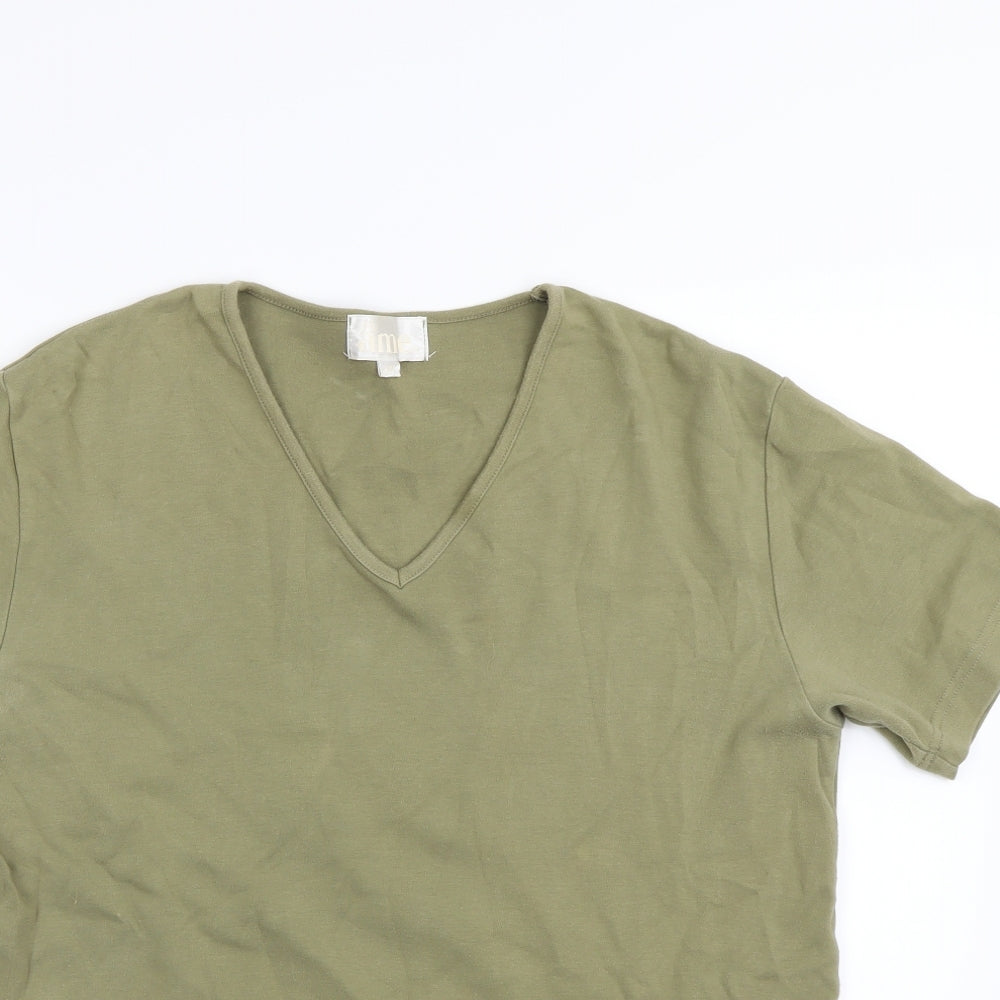 Ame Womens Green   Basic T-Shirt One Size