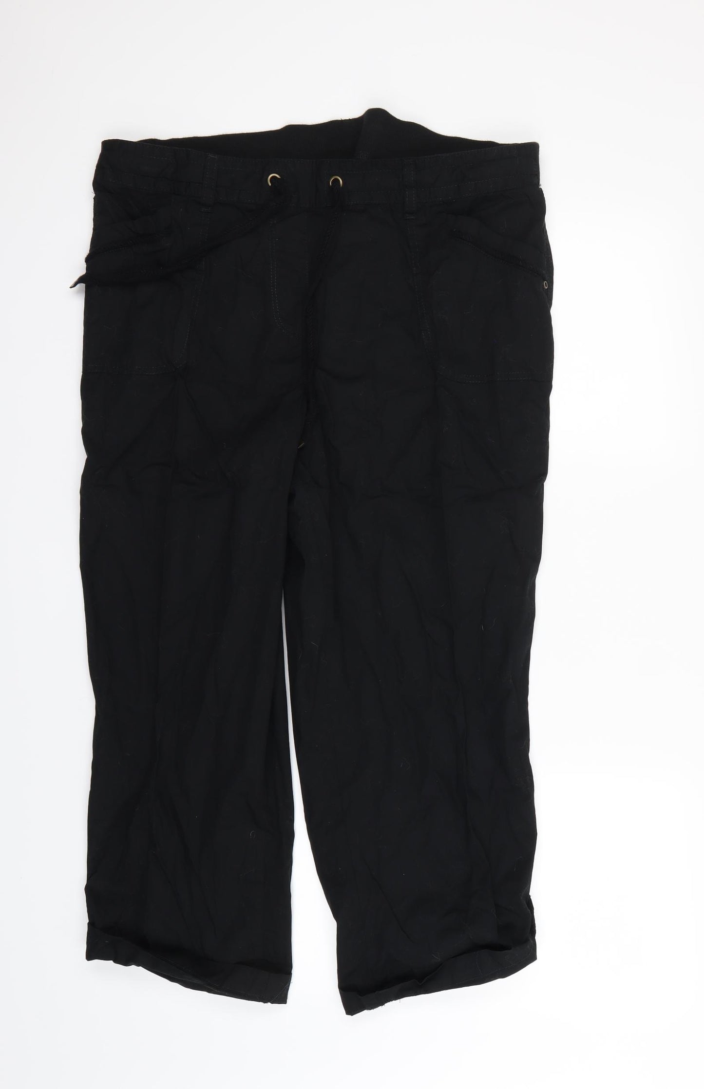 George Womens Black   Bloomer Trousers Size 16 L27.5 in