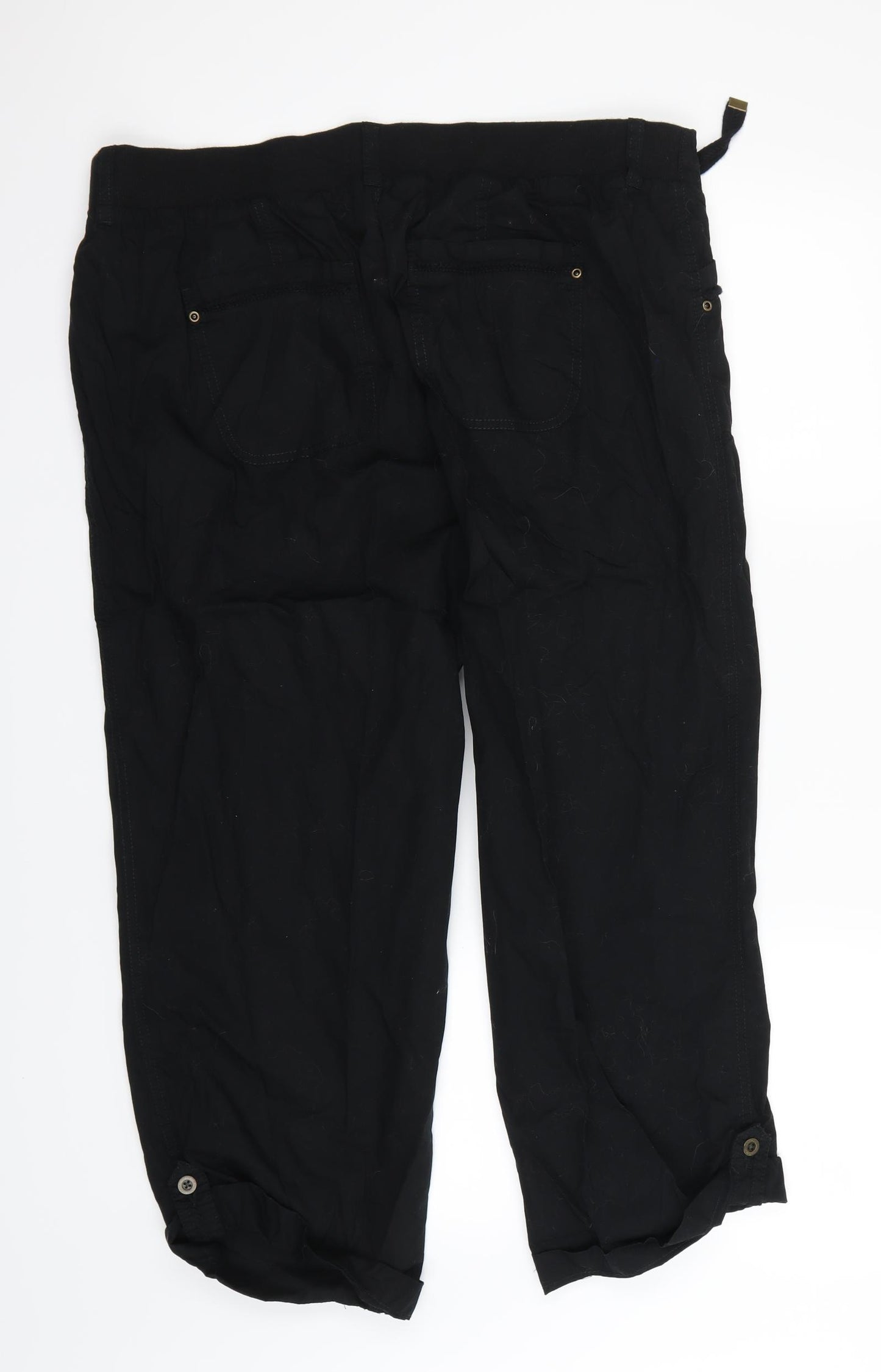 George Womens Black   Bloomer Trousers Size 16 L27.5 in