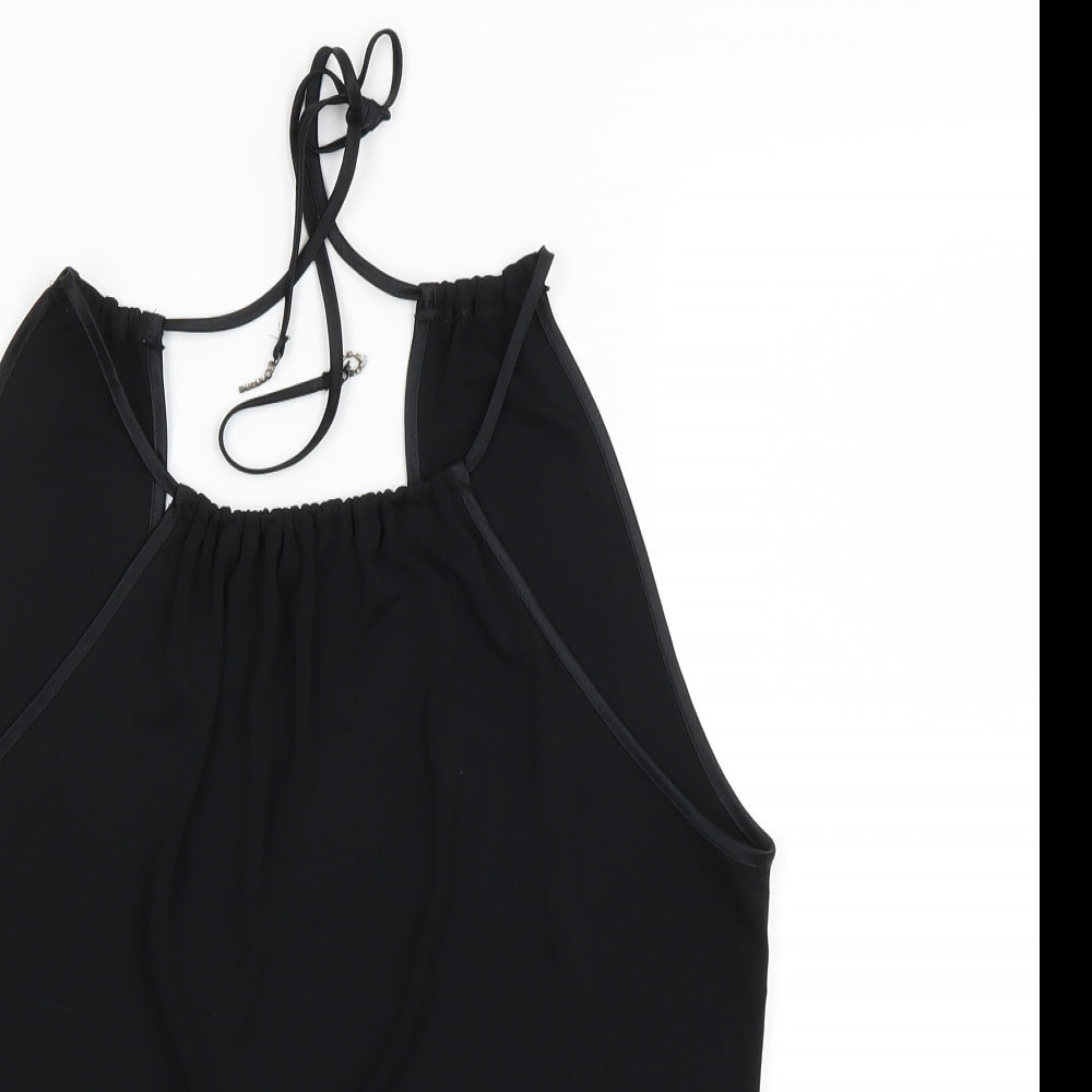 M&S  Womens Black   Basic T-Shirt Size 12