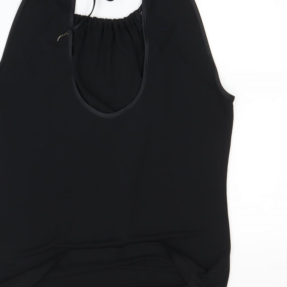 M&S  Womens Black   Basic T-Shirt Size 12