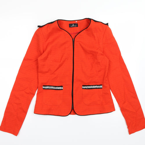 One Step Womens Red   Cardigan Jumper Size 10