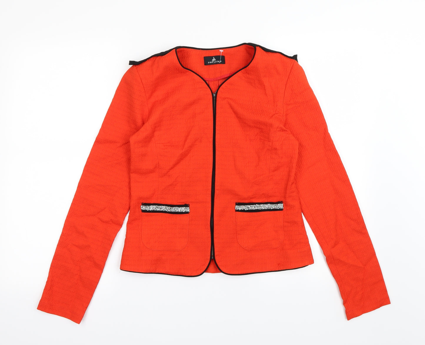 One Step Womens Red   Cardigan Jumper Size 10