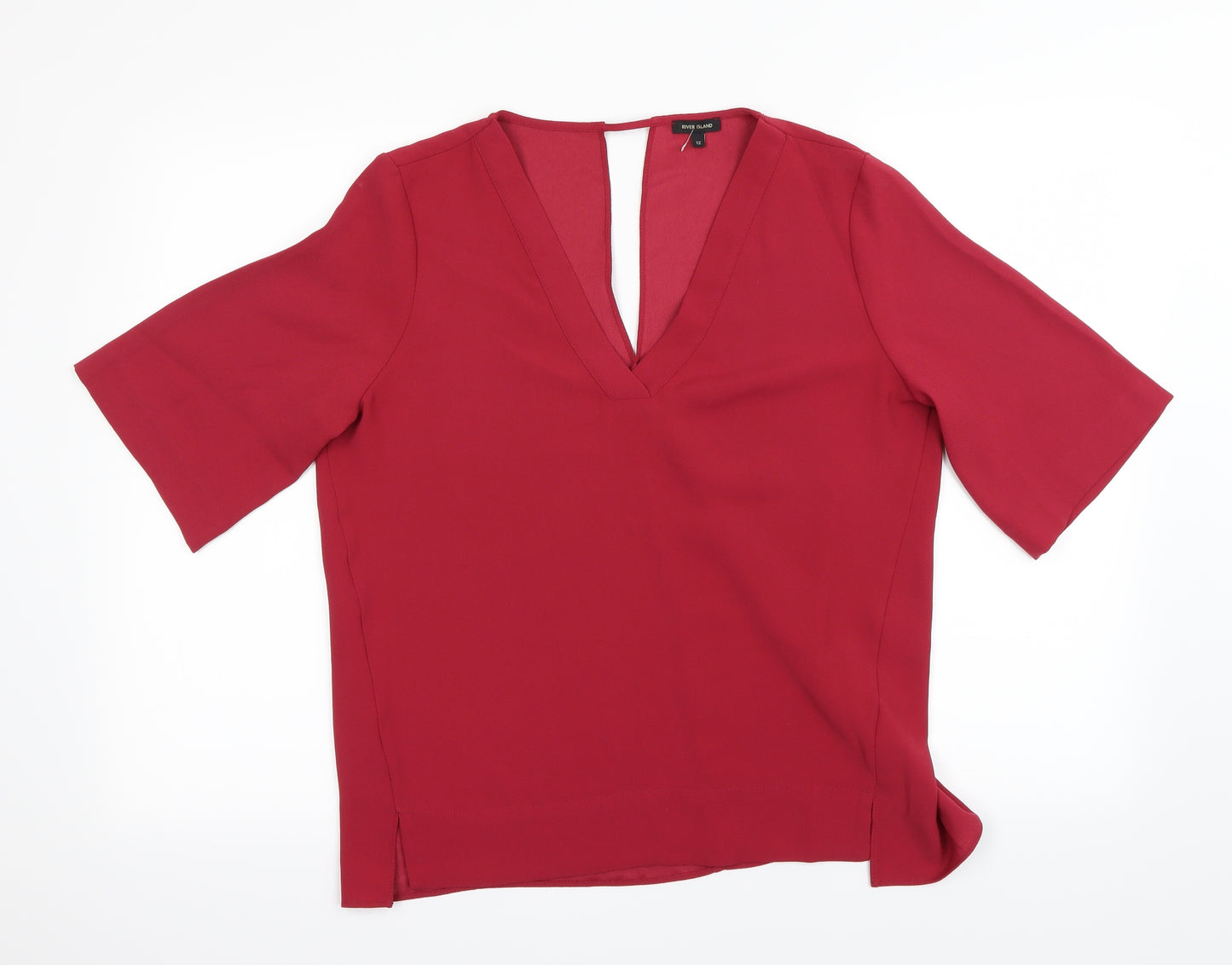 River Island Womens Pink   Basic Blouse Size 12