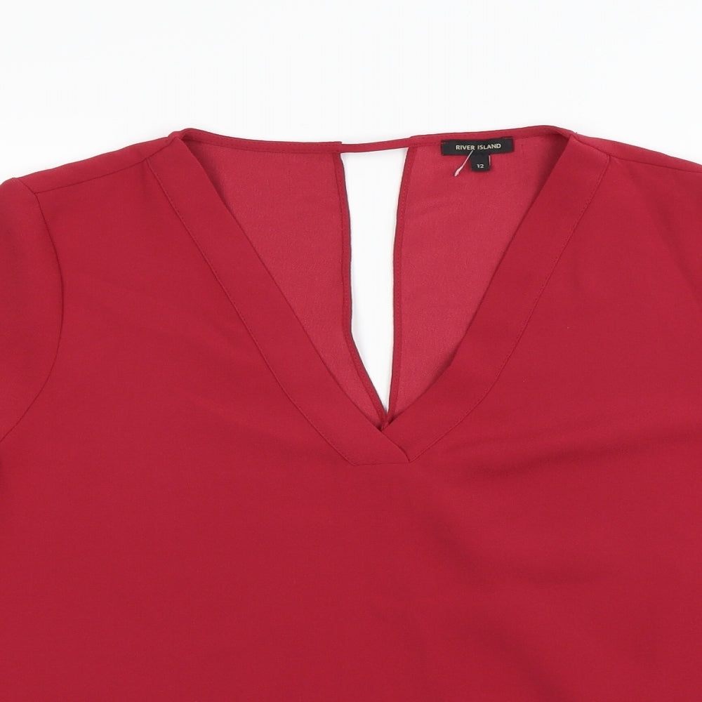 River Island Womens Pink   Basic Blouse Size 12