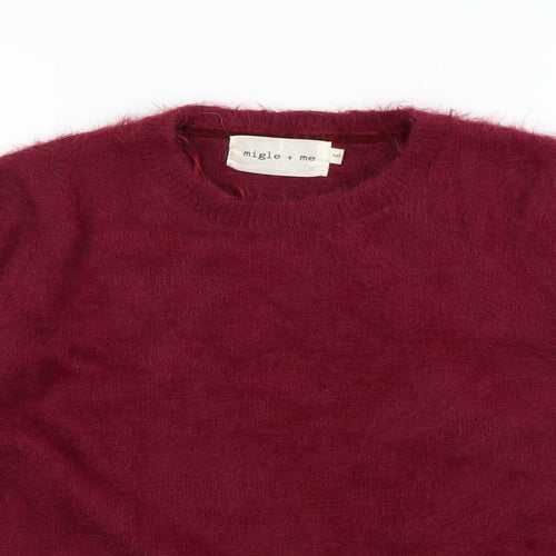 Migle + me Womens Purple   Pullover Jumper Size S