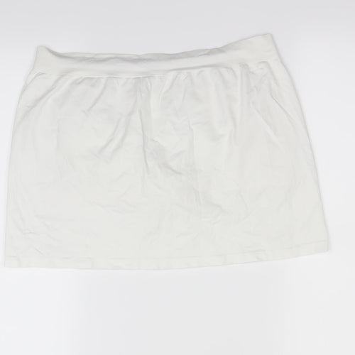Oasics Womens White   Mini Skort Size M