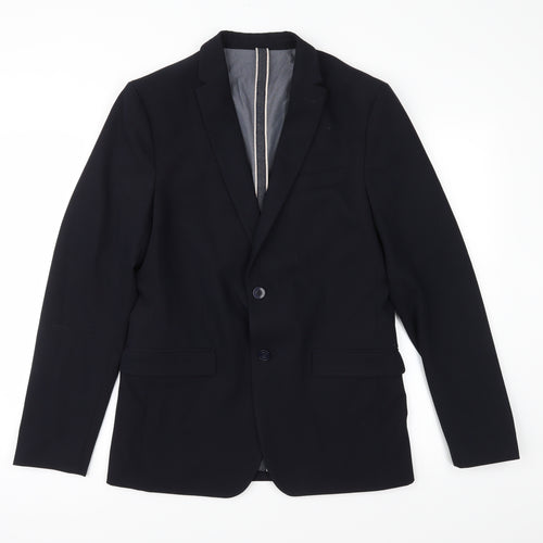 Zara Mens Blue   Jacket Suit Jacket Size 40