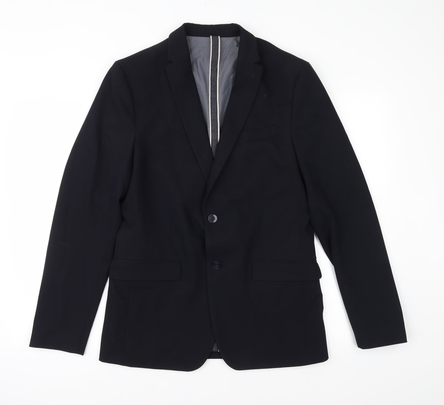 Zara Mens Blue   Jacket Suit Jacket Size 40