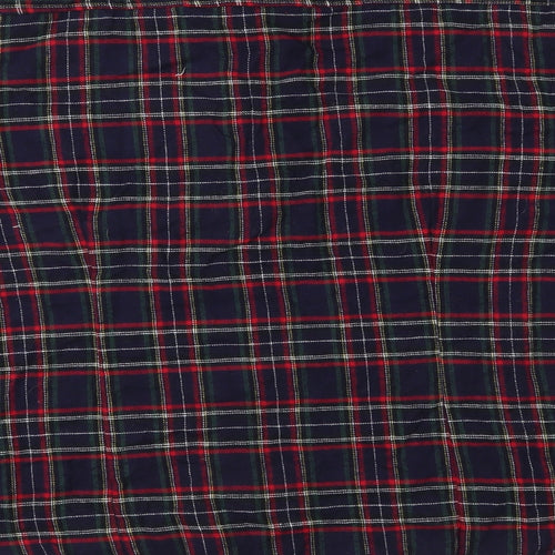 Primark Womens Blue Check  Basic Button-Up Size 20  - Brushed cotton