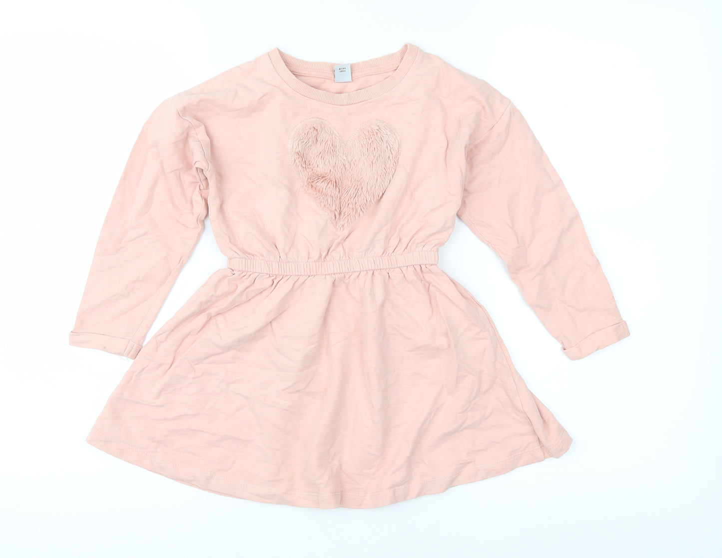 TU Girls Pink  Jersey Fit & Flare  Size 6 Years