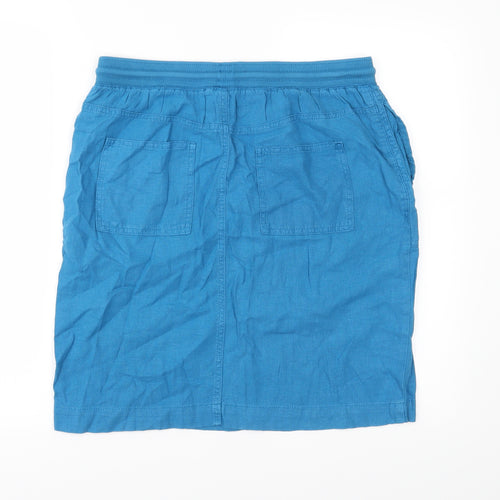 Marks and Spencer Womens Blue   Straight & Pencil Skirt Size 12