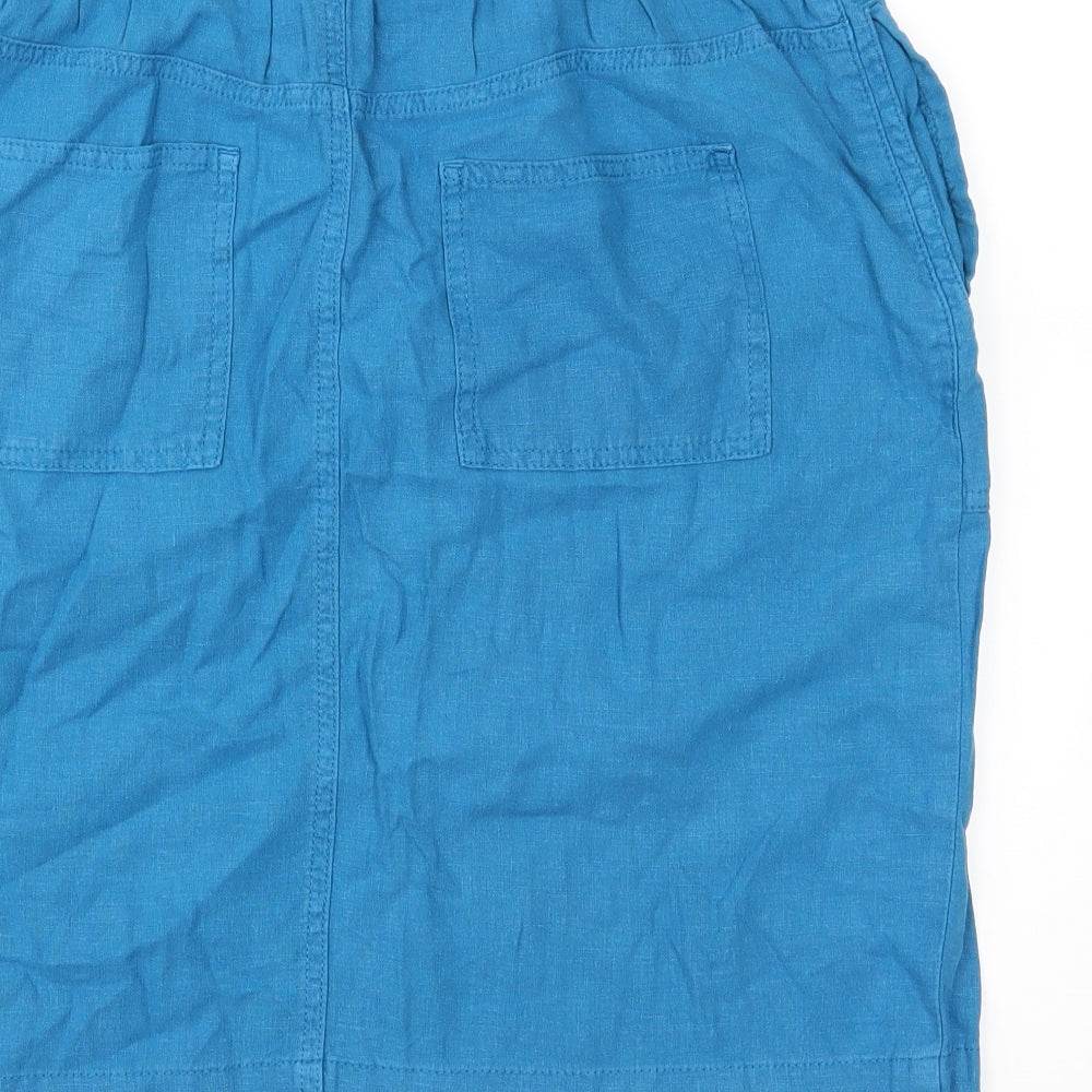 Marks and Spencer Womens Blue   Straight & Pencil Skirt Size 12