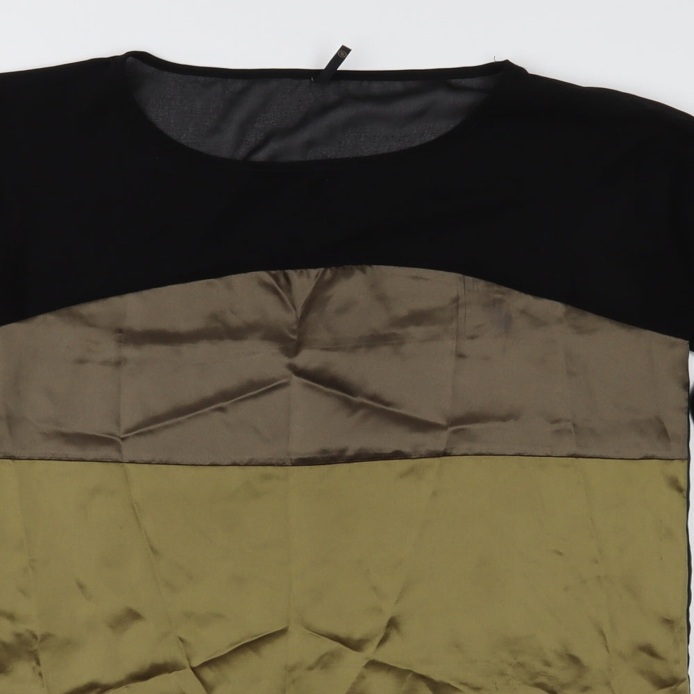 Soyaconcept Womens Gold Colourblock  Basic Blouse Size S