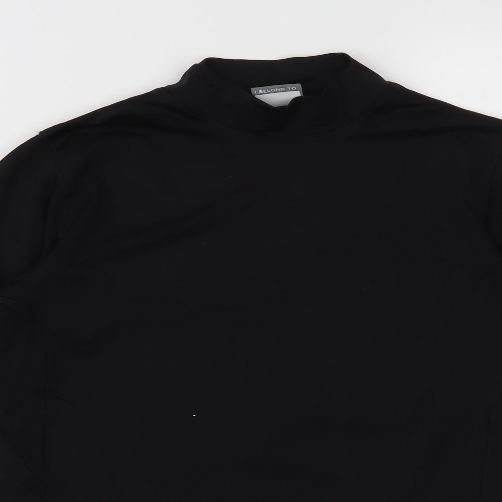 David Luke Womens Black   Basic T-Shirt Size S