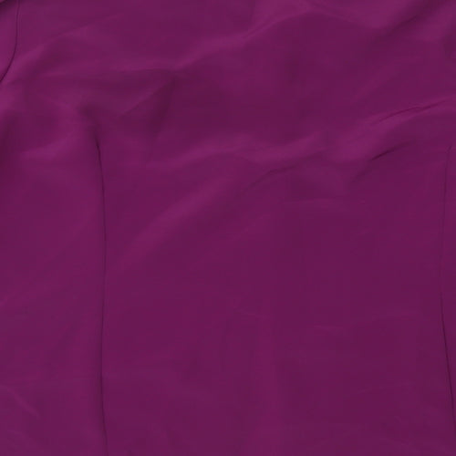 Anne Morella Womens Purple   Basic Blouse Size 16