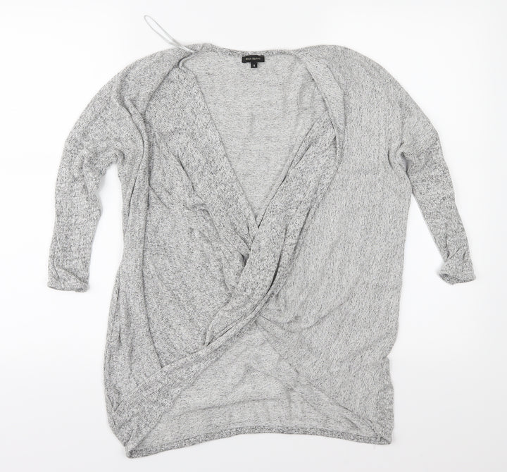 River Island Womens Grey  Knit Pullover Jumper Size 6