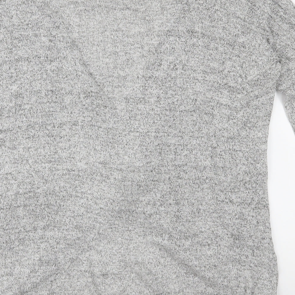 River Island Womens Grey  Knit Pullover Jumper Size 6