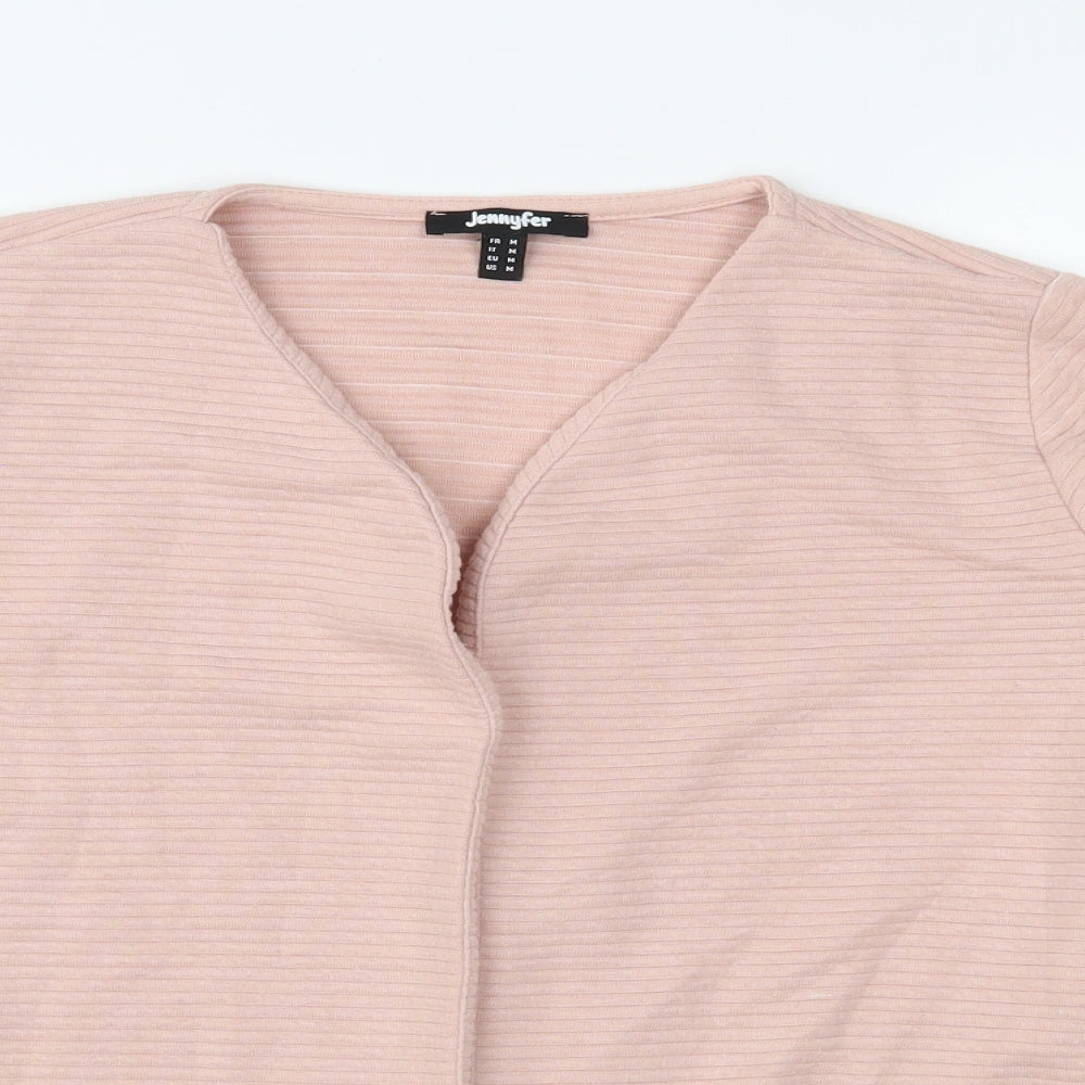 Jennyfer Womens Pink  Jersey Jacket  Size M