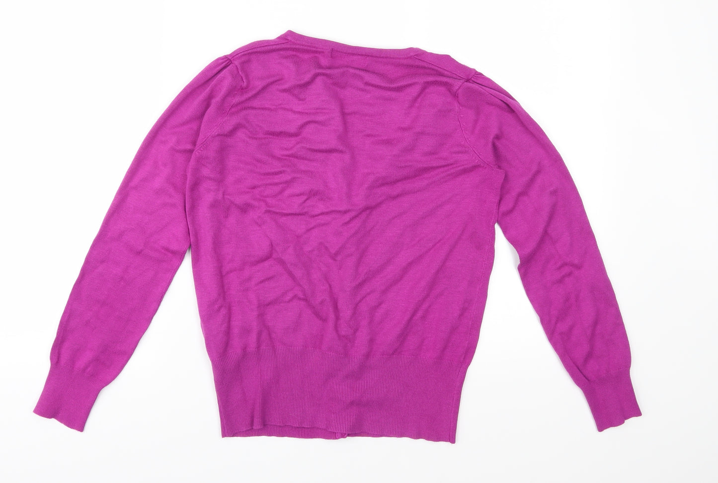 Marks and Spencer Womens Pink  Knit Cardigan Jumper Size 8