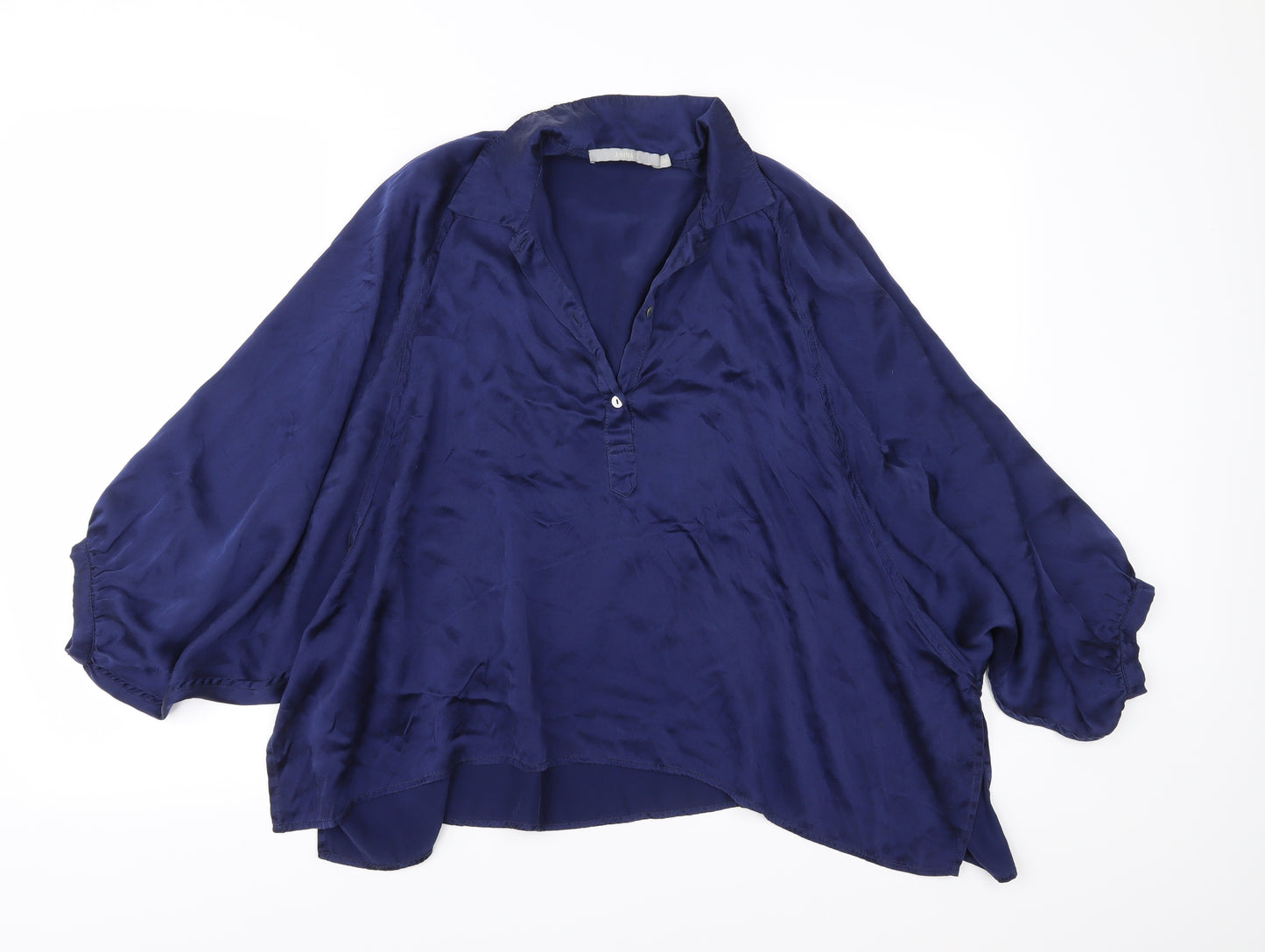 Animale Womens Blue   Basic Blouse Size 10