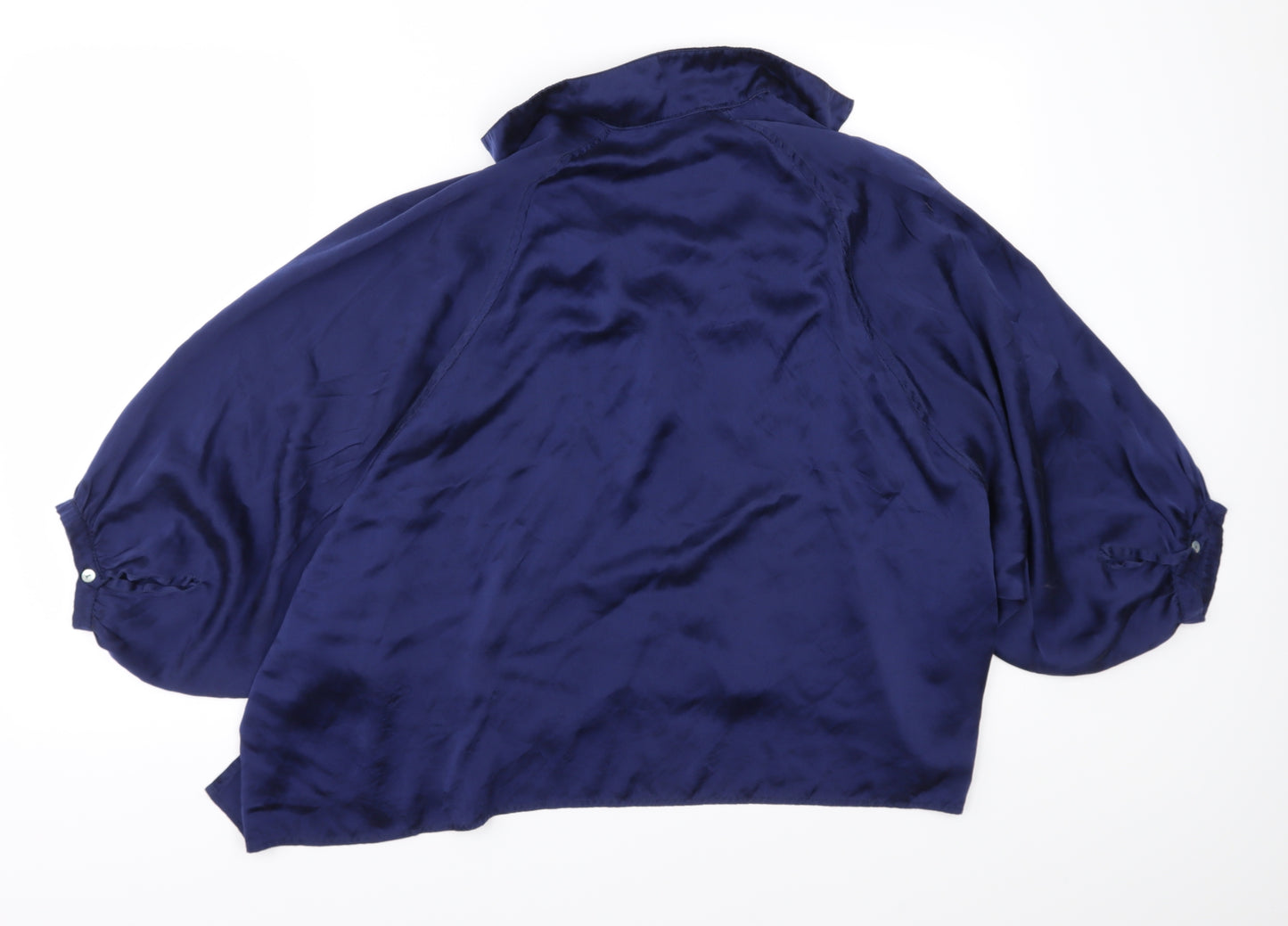 Animale Womens Blue   Basic Blouse Size 10