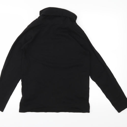 Preworn Girls Black  Jersey Basic T-Shirt Size 13-14 Years