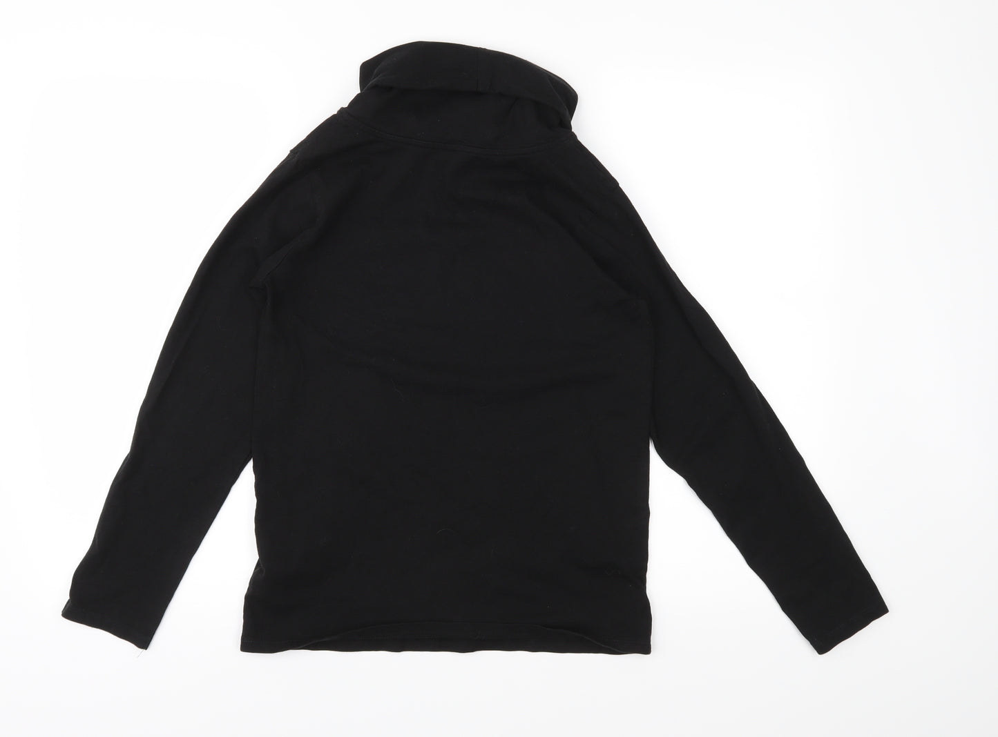 Preworn Girls Black  Jersey Basic T-Shirt Size 13-14 Years