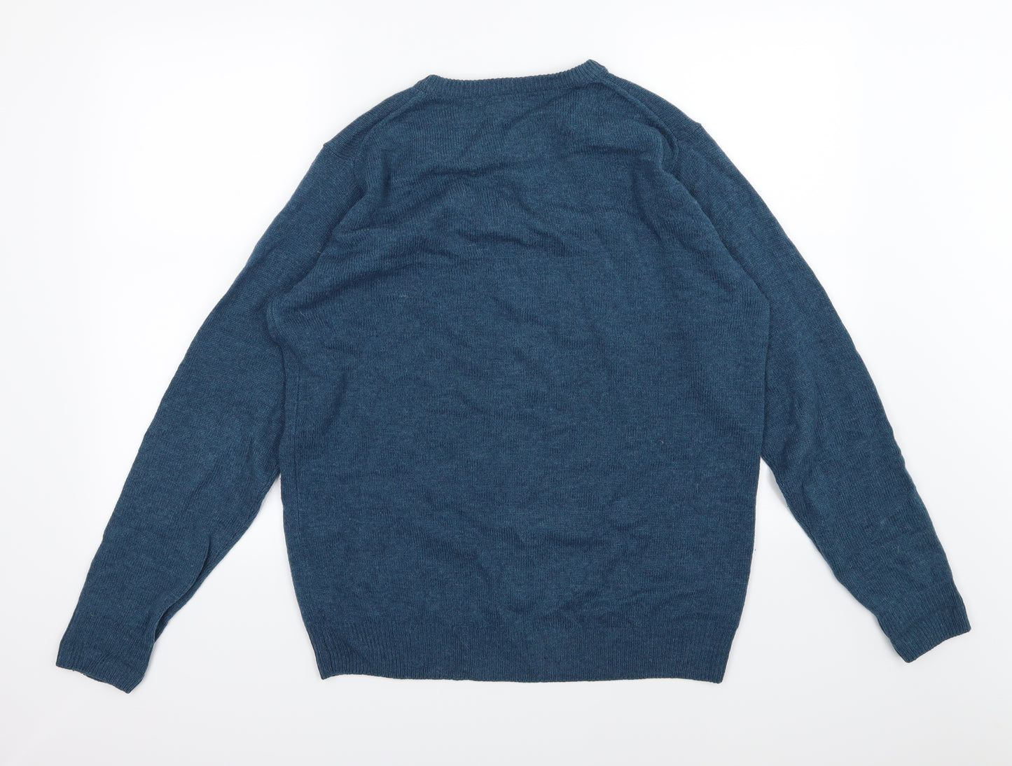 EWM Mens Blue  Knit Pullover Jumper Size M