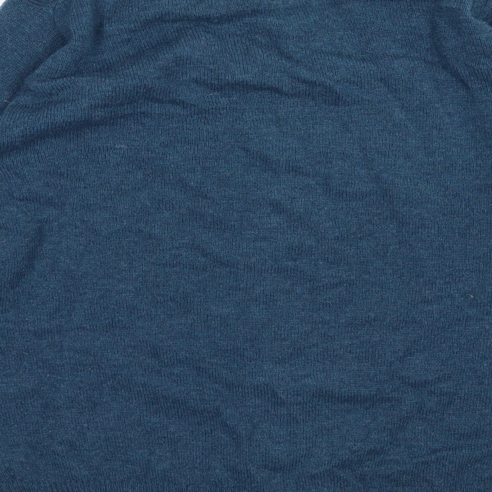 EWM Mens Blue  Knit Pullover Jumper Size M