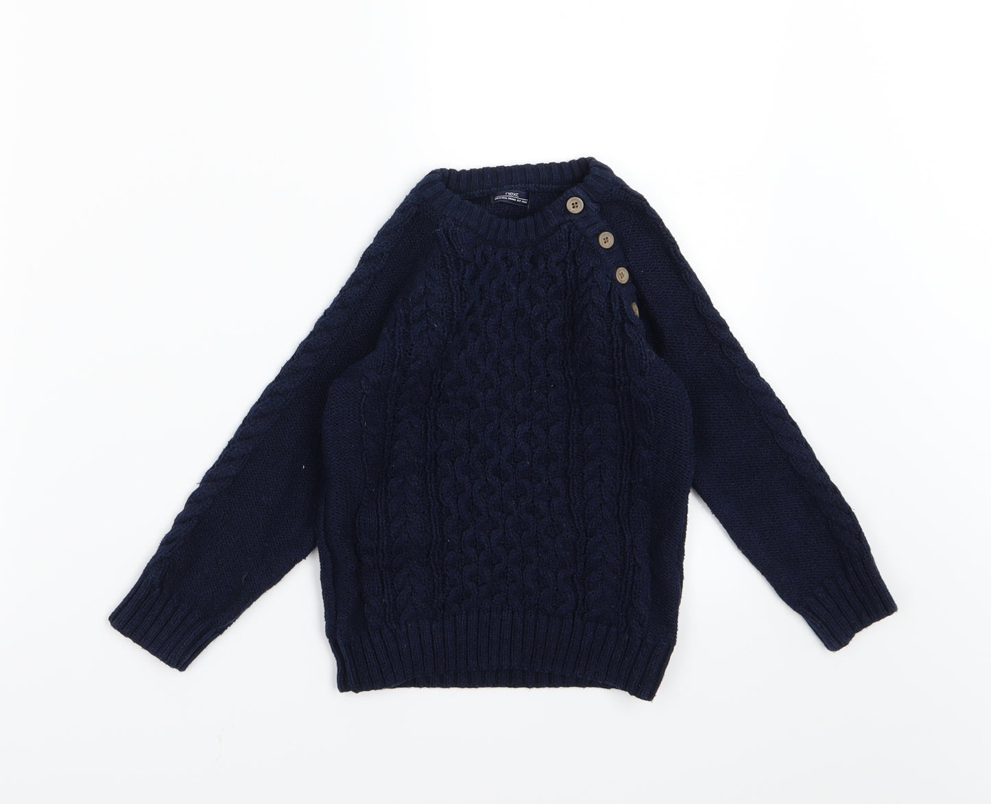NEXT Boys Blue  Knit Pullover Jumper Size 2-3 Years