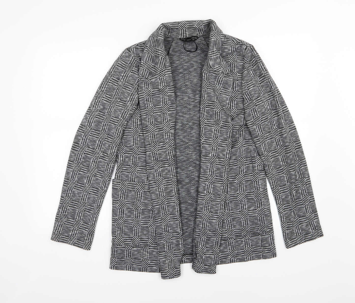 Dorothy Perkins Womens Grey Striped  Jacket Blazer Size 10