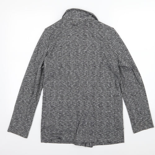 Dorothy Perkins Womens Grey Striped  Jacket Blazer Size 10