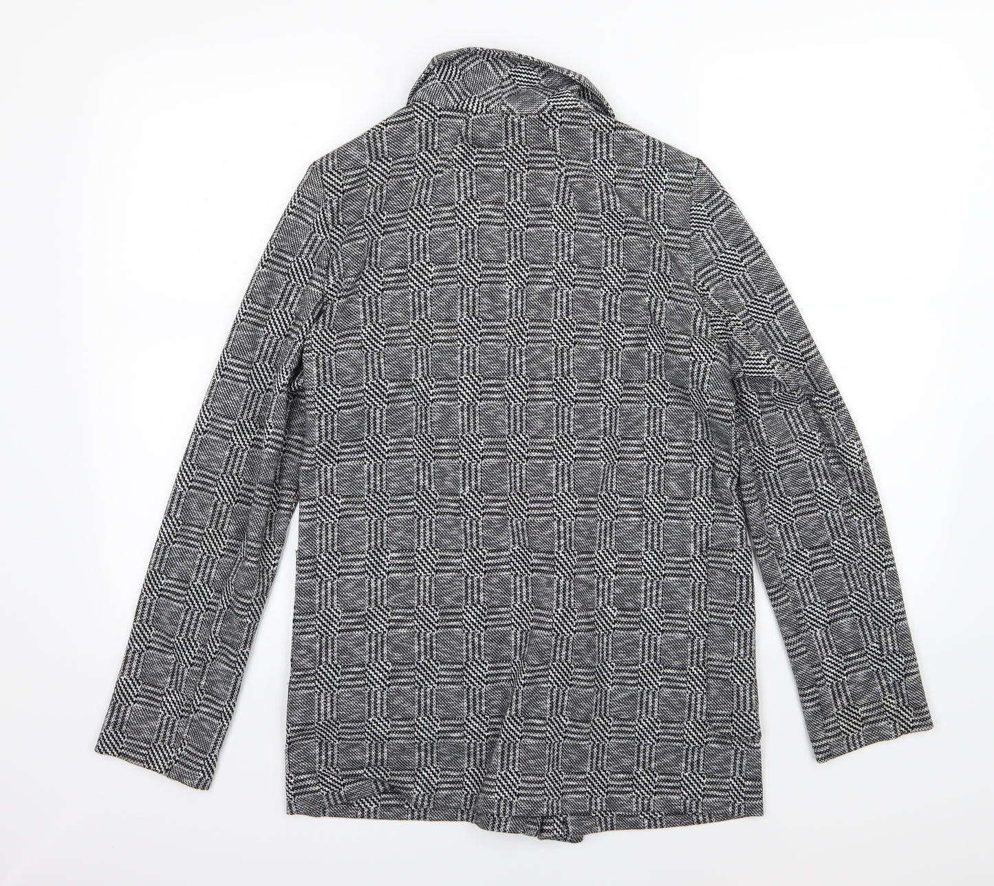 Dorothy Perkins Womens Grey Striped  Jacket Blazer Size 10