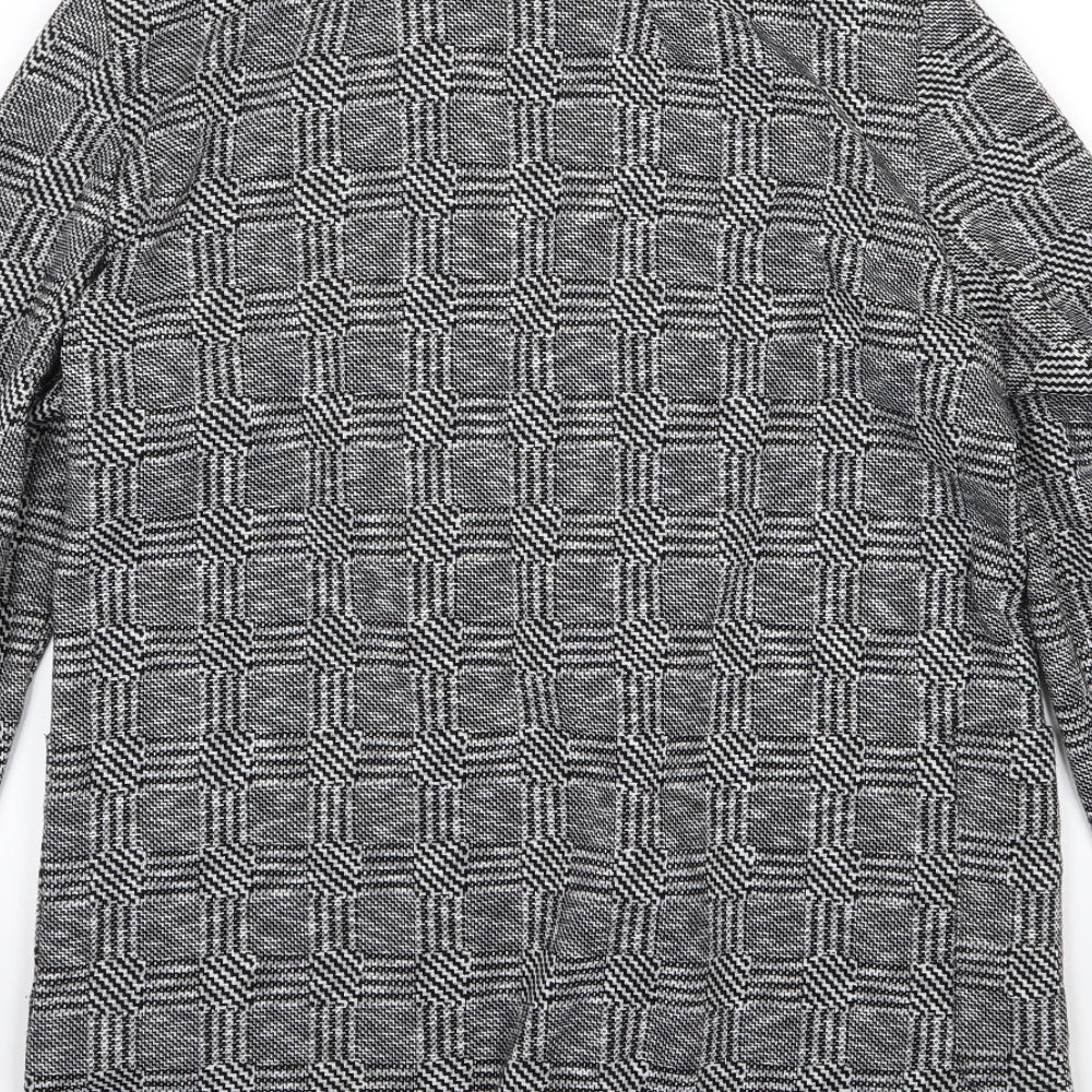 Dorothy Perkins Womens Grey Striped  Jacket Blazer Size 10