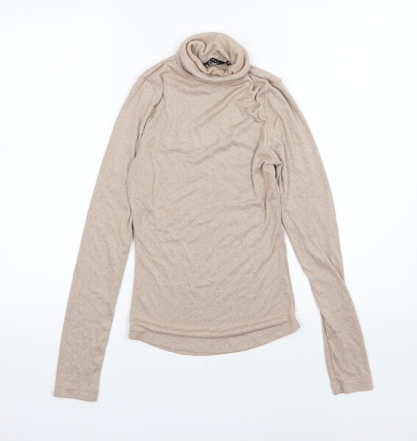 New Look Womens Beige  Knit Pullover Jumper Size 10