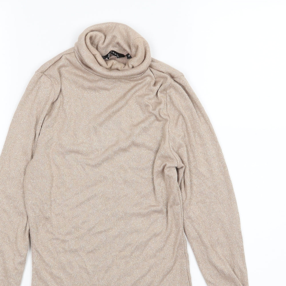 New Look Womens Beige  Knit Pullover Jumper Size 10