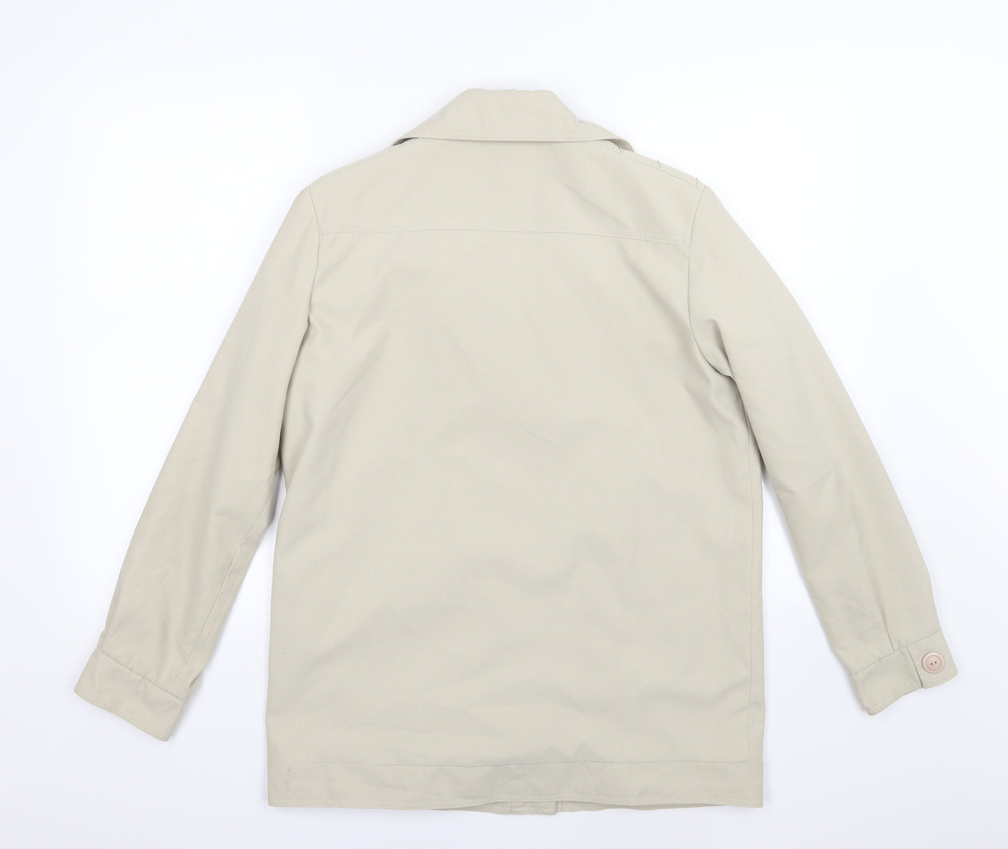 Finesse Womens Beige   Overcoat Coat Size 10