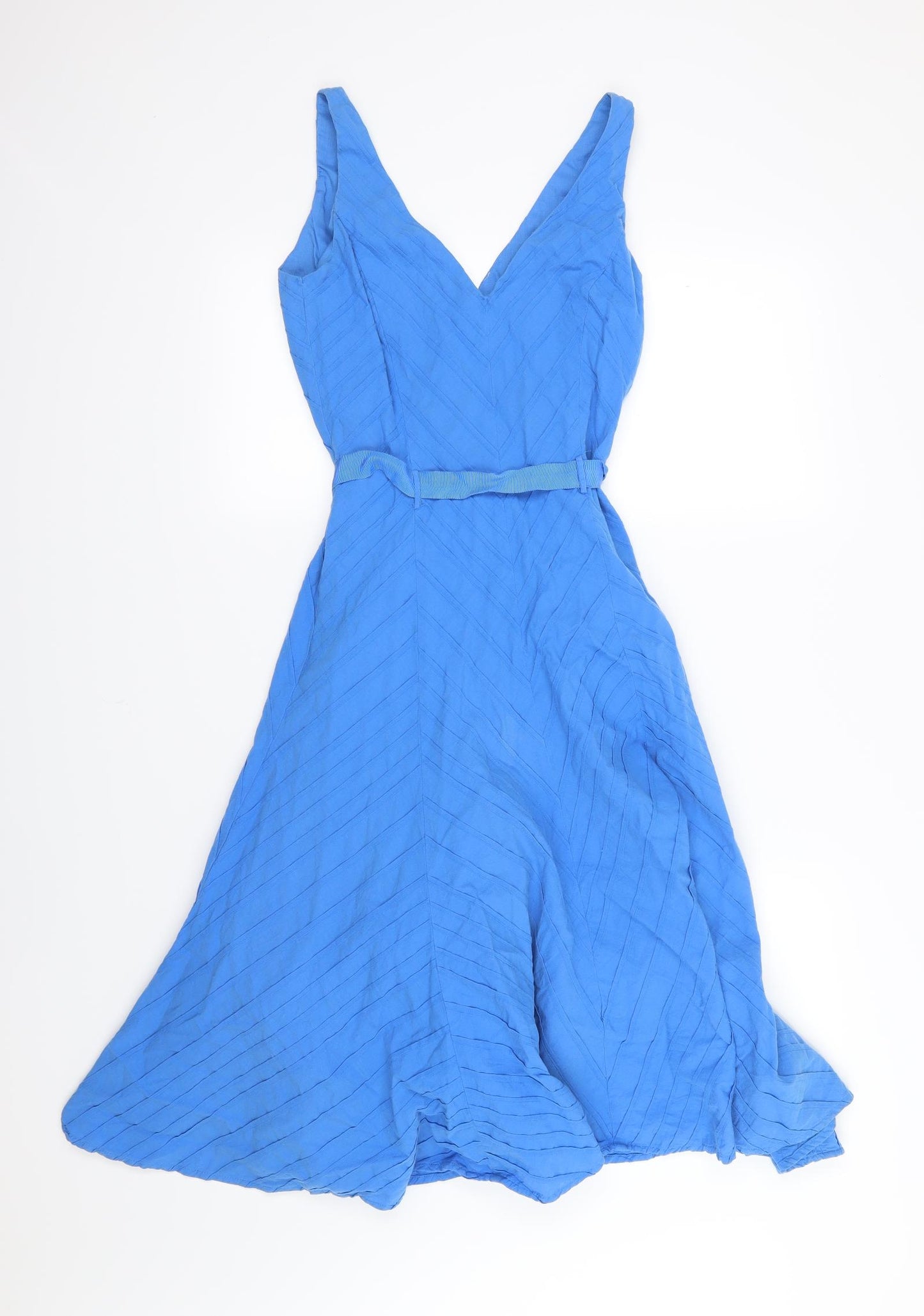 New Look Womens Blue  Woven Skater Dress  Size 10