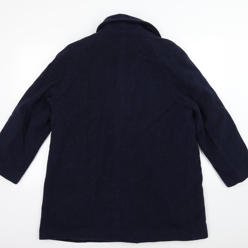 EWM Womens Blue   Overcoat Coat Size 18