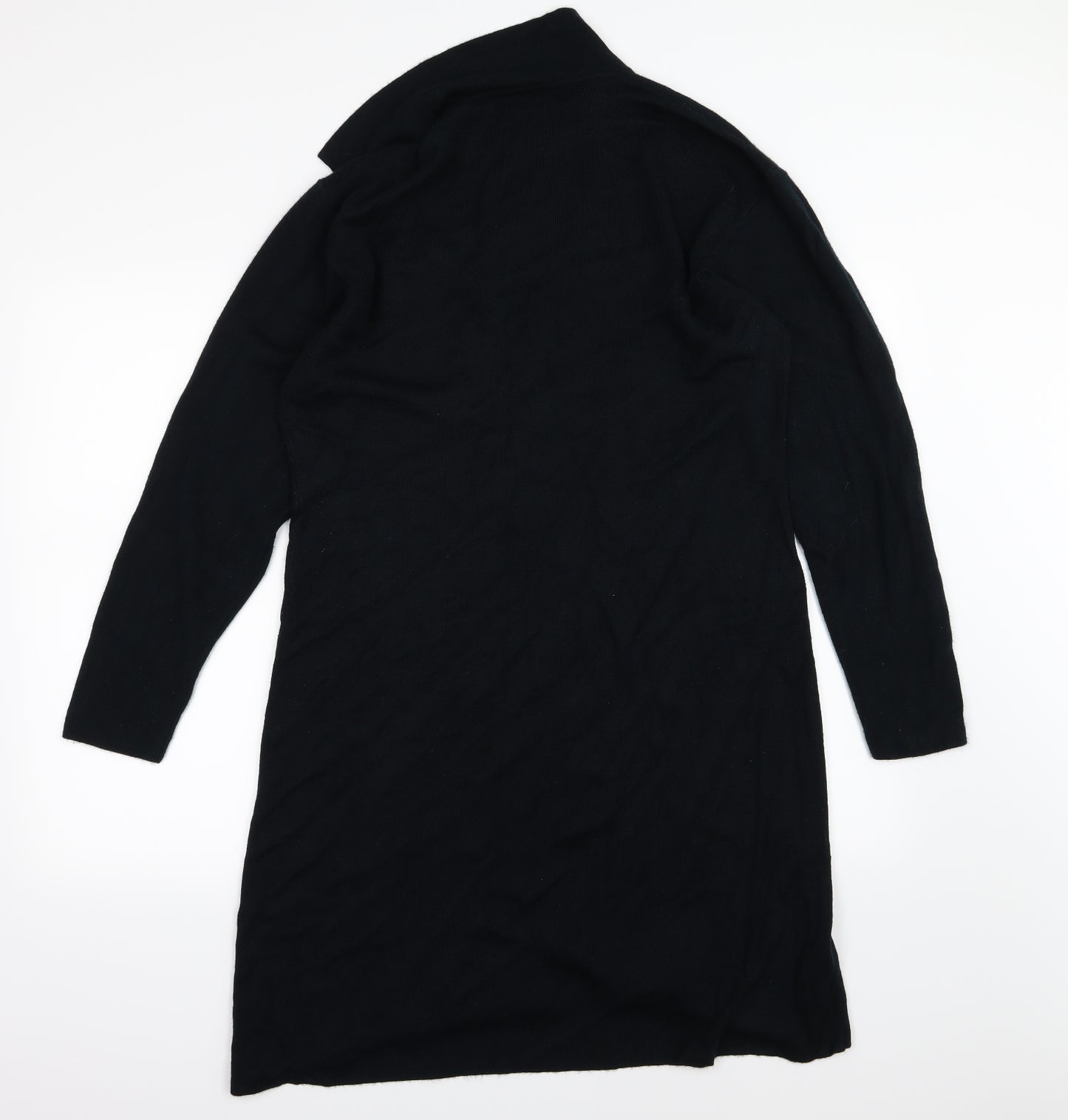 AMARANTO Womens Black  Knit Cardigan Jumper Size 16