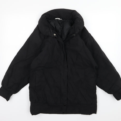 Preworn Womens Black Argyle/Diamond  Jacket  Size S