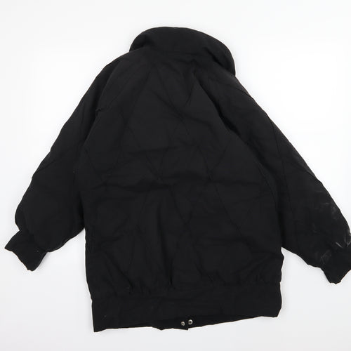 Preworn Womens Black Argyle/Diamond  Jacket  Size S