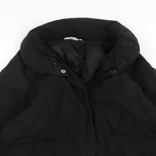 Preworn Womens Black Argyle/Diamond  Jacket  Size S