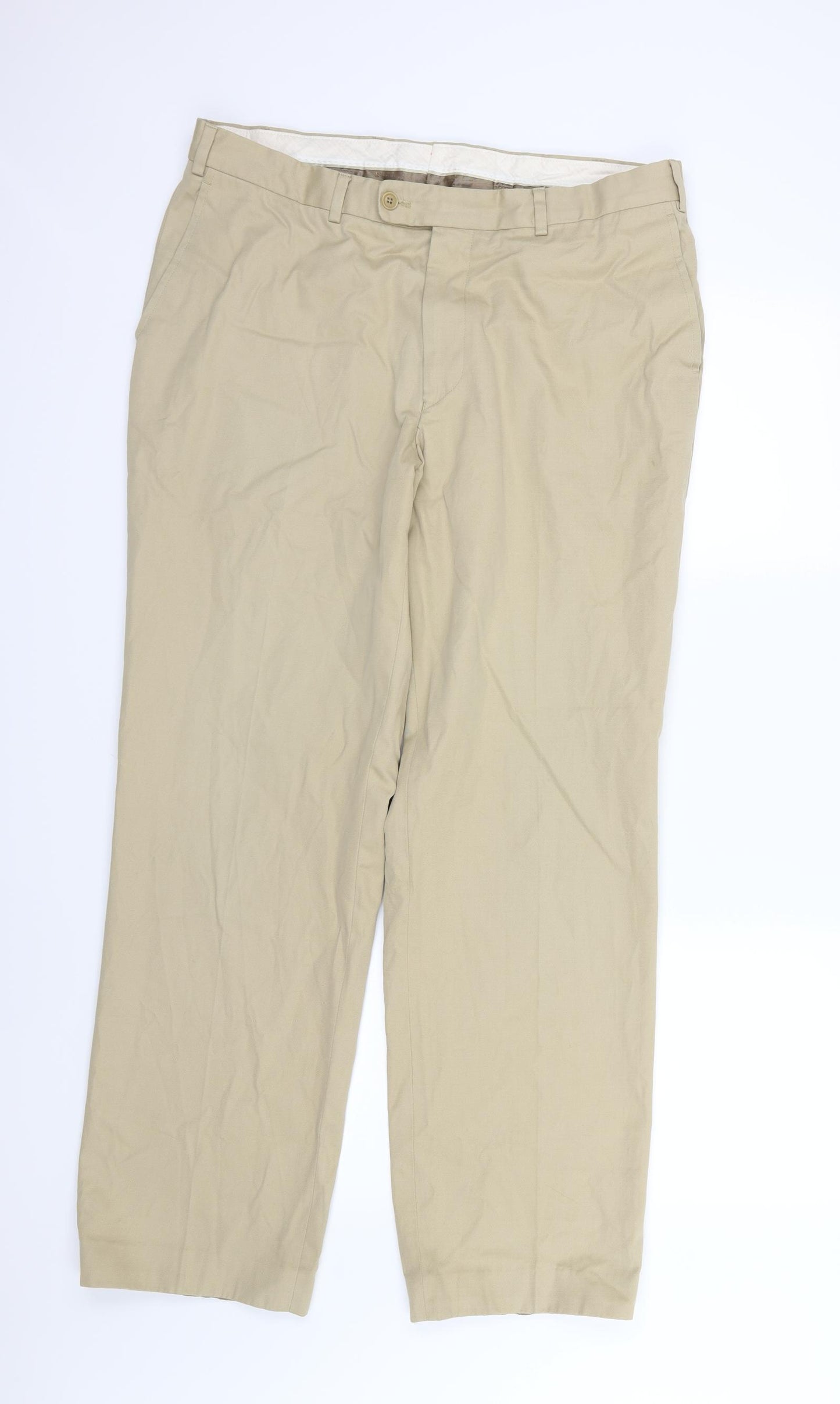 Austin Reed Mens Beige   Trousers  Size 38 L31 in