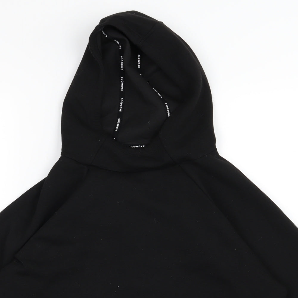 Marks and Spencer Womens Black  Jersey Pullover Hoodie Size 10