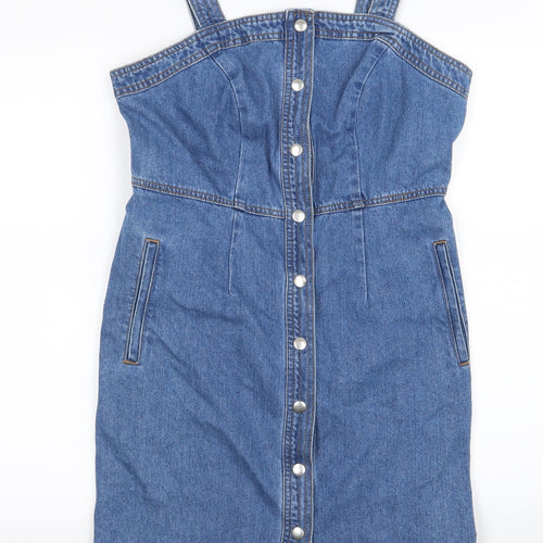 TU Womens Blue  Denim Pencil Dress  Size 12